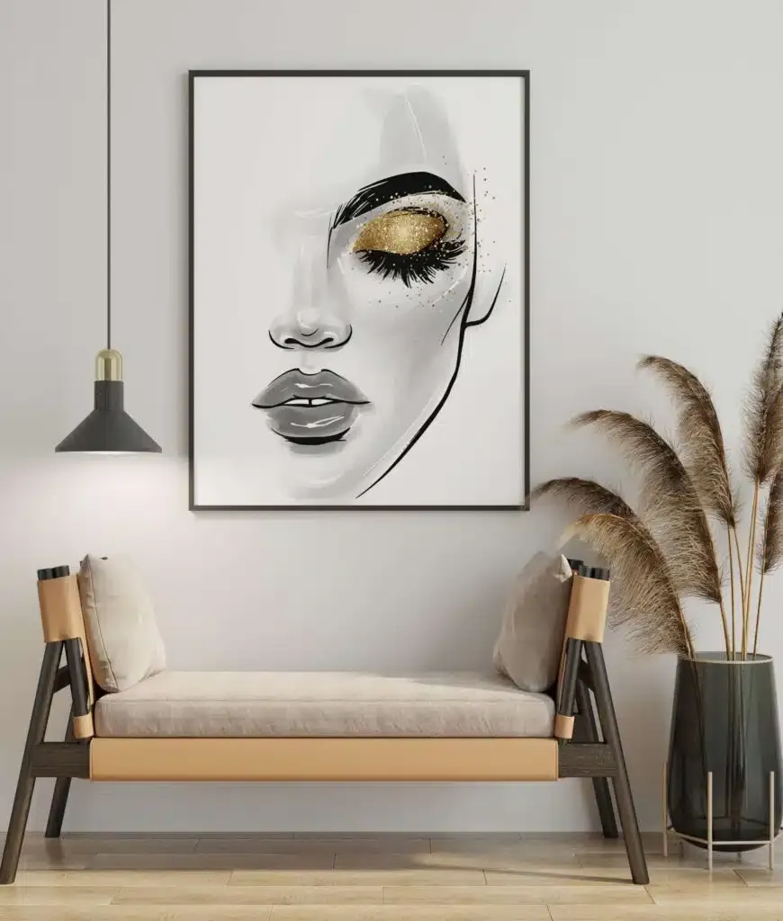 tablou fashion glitter camera